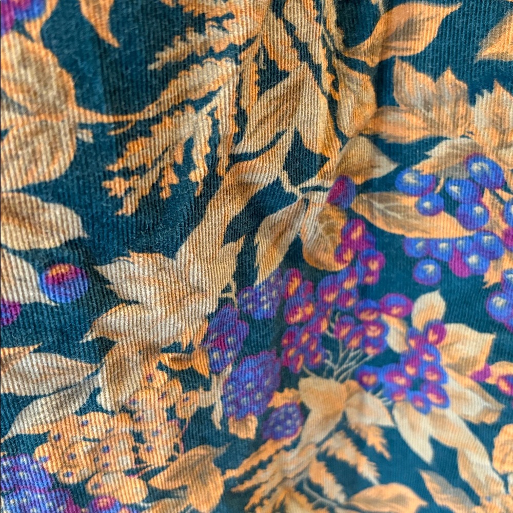 Vintage Eddie Bauer Corduroy Floral & Berry Long Sleeve RARE Dress Size XL - Picture 7 of 8